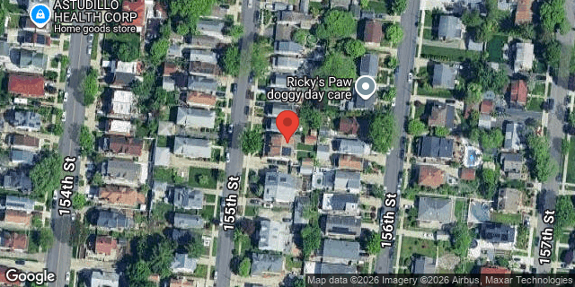 Aerial map of 33-31 155 STREET, Queens