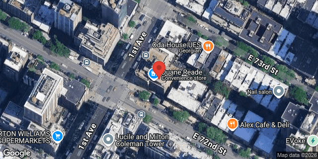 Aerial map of 1344 1 AVENUE, Manhattan