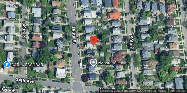 Aerial map of 33-29 150 STREET, Queens