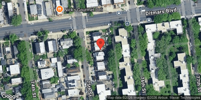 Aerial map of 22-07 75 STREET, Queens