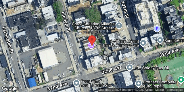 Aerial map of 31-43 LINDEN PLACE, Queens
