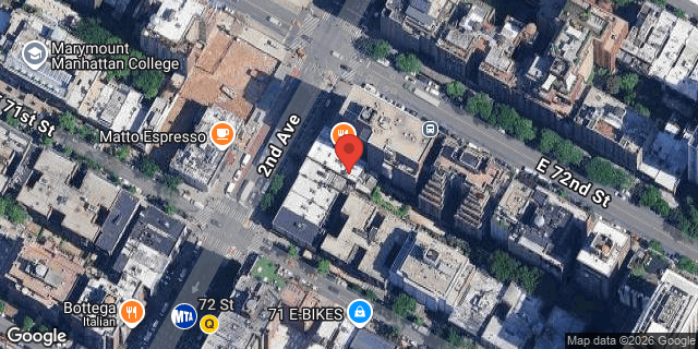 Aerial map of 1390 2 AVENUE, Manhattan