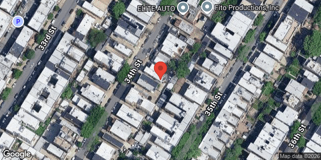 Aerial map of 25-43 34 STREET, Queens