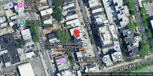Aerial map of 31-32 137 STREET, Queens