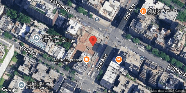 Aerial map of 1357 2 AVENUE, Manhattan