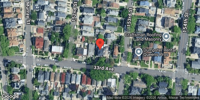 Aerial map of 152-11 33 AVENUE, Queens