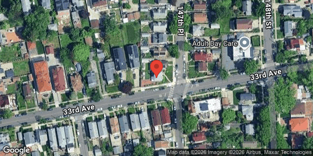 Aerial map of 32-34 147 PLACE, Queens