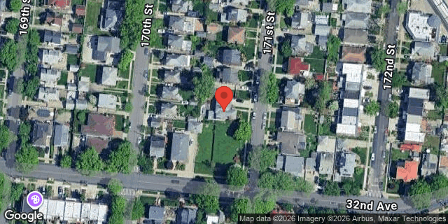 Aerial map of 29-48 171 STREET, Queens