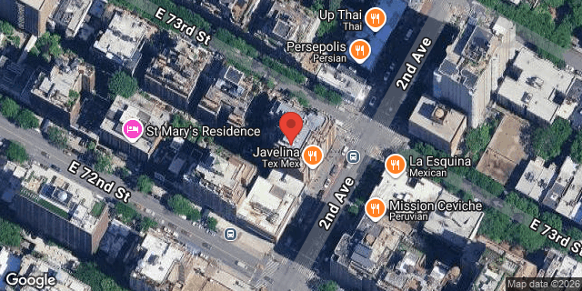 Aerial map of 1393 2 AVENUE, Manhattan