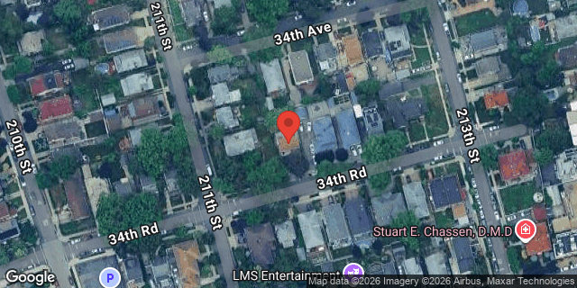 Aerial map of 211-11 34 ROAD, Queens