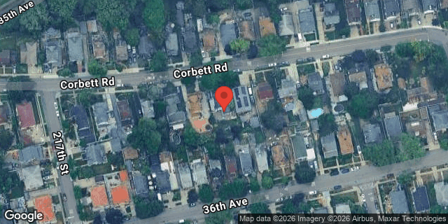Aerial map of 217-32 CORBETT ROAD, Queens