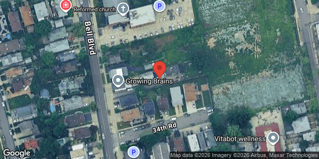 Aerial map of 34-17 BELL BOULEVARD, Queens