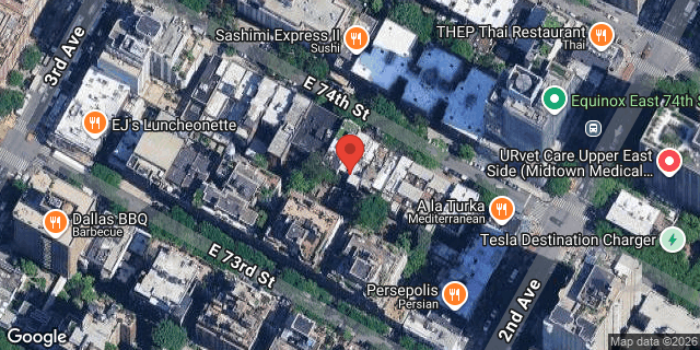 Aerial map of 234 EAST 74 STREET, Manhattan