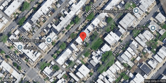 Aerial map of 23-65 36 STREET, Queens