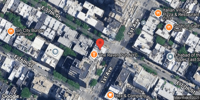 Aerial map of 1475 1 AVENUE, Manhattan