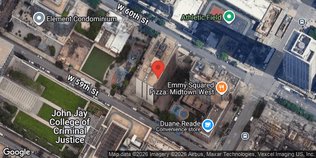 Aerial map of 517 WEST 59 STREET, Manhattan