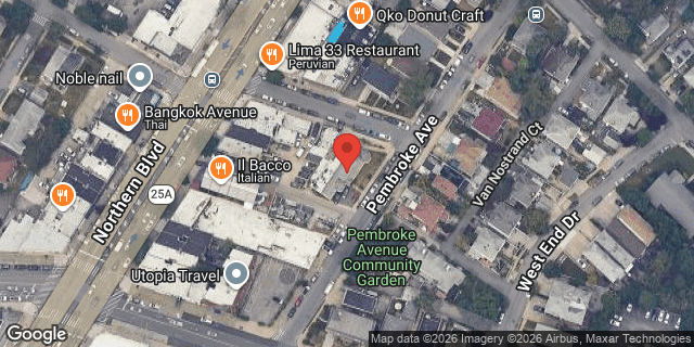 Aerial map of 253-17 PEMBROKE AVENUE, Queens