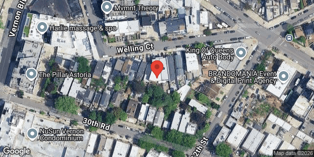 Aerial map of 11-44 WELLING COURT, Queens