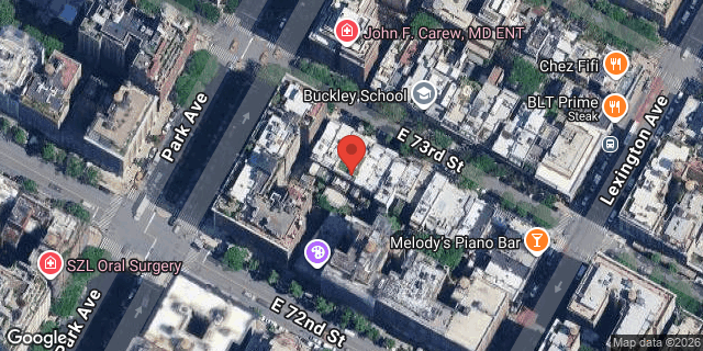 Aerial map of 112 EAST 73 STREET, Manhattan