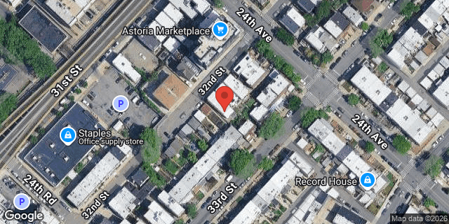 Aerial map of 24-13 32 STREET, Queens