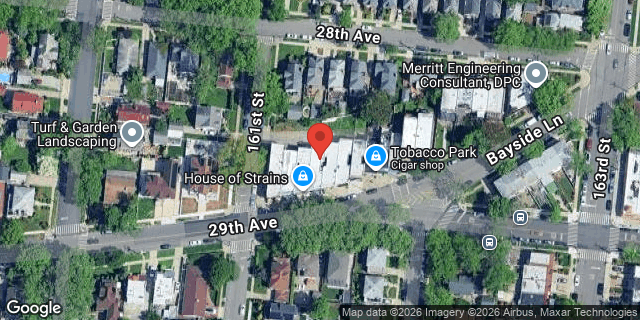 Aerial map of 161-07 BAYSIDE LANE, Queens