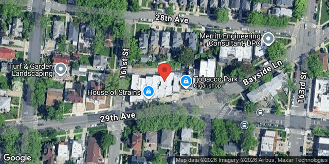 Aerial map of 161-09 BAYSIDE LANE, Queens