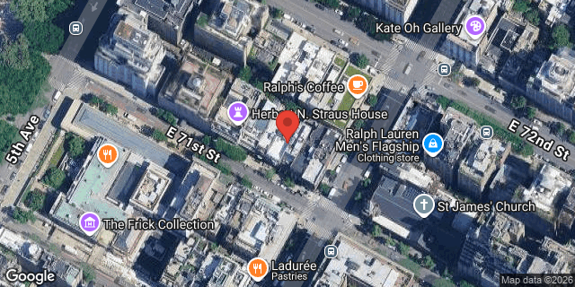 Aerial map of 15 EAST 71 STREET, Manhattan