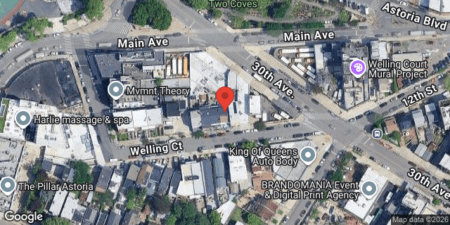 Aerial map of 11-53 WELLING COURT, Queens