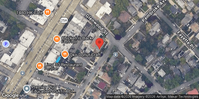 Aerial map of 45-18 GLENWOOD STREET, Queens