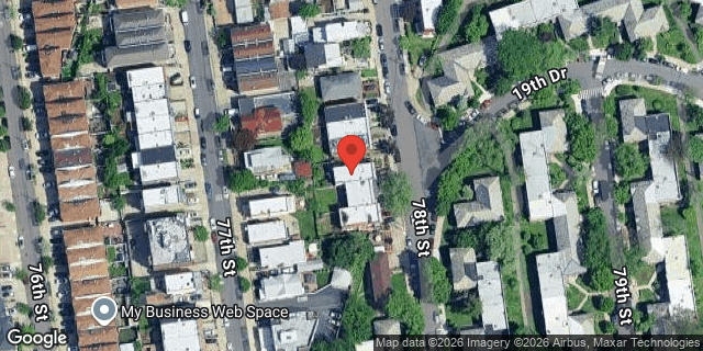 Aerial map of 19-54 78 STREET, Queens