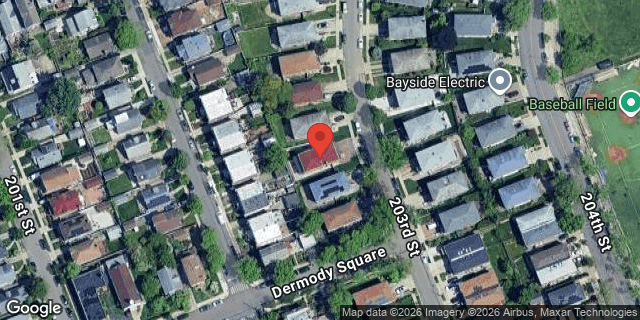 Aerial map of 28-34 203 STREET, Queens