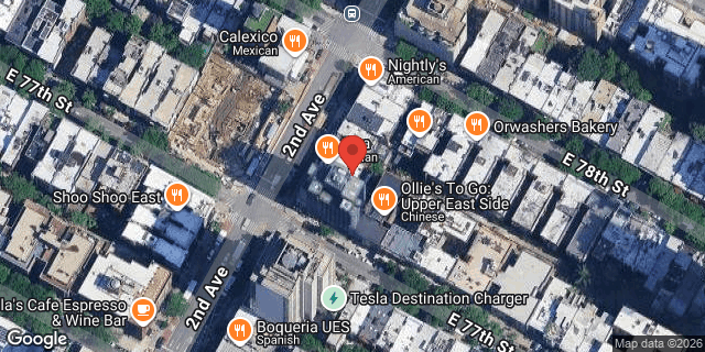 Aerial map of 1486 2 AVENUE, Manhattan