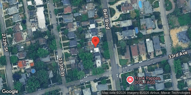 Aerial map of 32-40 BELL BOULEVARD, Queens