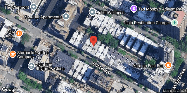 Aerial map of 515 EAST 81 STREET, Manhattan