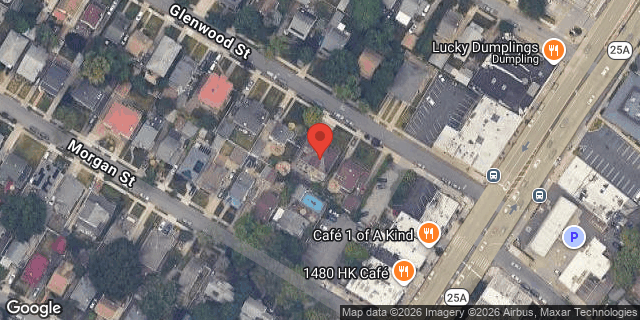 Aerial map of 43-20 GLENWOOD STREET, Queens
