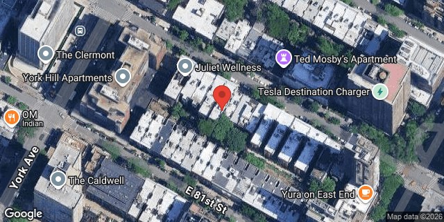 Aerial map of 516 EAST 82 STREET, Manhattan