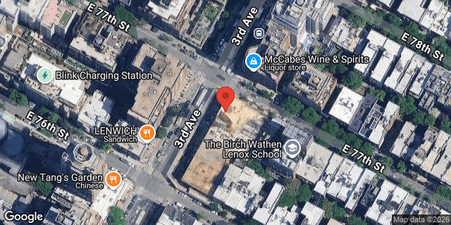 Aerial map of 1347 3 AVENUE, Manhattan