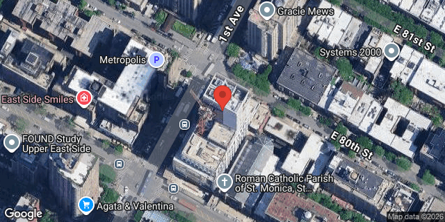 Aerial map of 1526 1 AVENUE, Manhattan