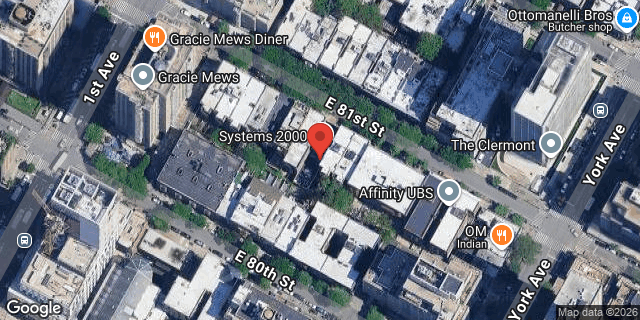 Aerial map of 424 EAST 81 STREET, Manhattan