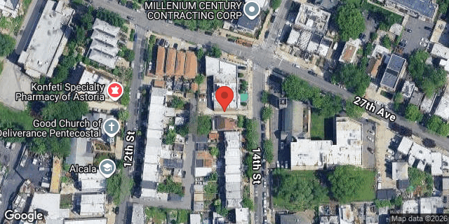Aerial map of 27-10 14 STREET, Queens
