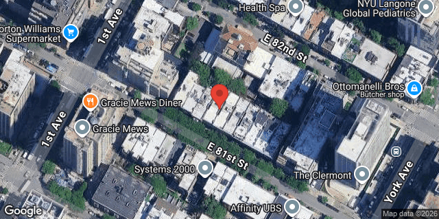Aerial map of 413 EAST 81 STREET, Manhattan