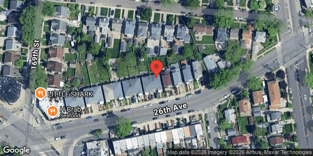 Aerial map of 169-35 26 AVENUE, Queens