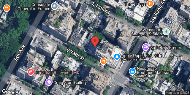 Aerial map of 17 EAST 74 STREET, Manhattan
