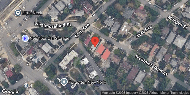 Aerial map of 40-08 WESTMORELAND STREET, Queens