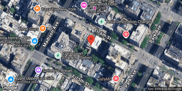 Aerial map of 42 EAST 76 STREET, Manhattan