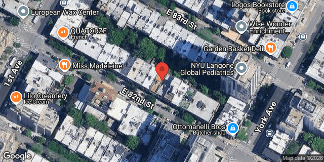 Aerial map of 423 EAST 82 STREET, Manhattan