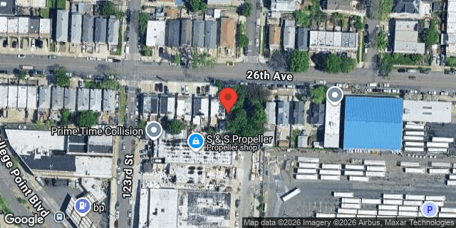 Aerial map of 123-20 26 AVENUE, Queens