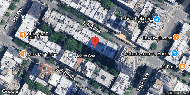 Aerial map of 424 EAST 83 STREET, Manhattan