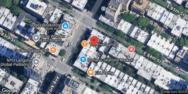 Aerial map of 1588 YORK AVENUE, Manhattan