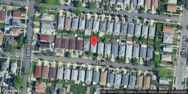 Aerial map of 160-31 25 DRIVE, Queens